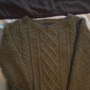Banana Republic Olive Khaki Knit Pullover